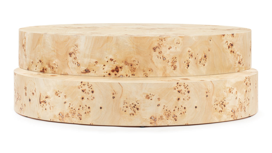 ChiaChia - Chia Coffee Table, Burl Wood