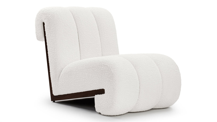 SiennaSienna - Sienna Lounge Chair, Porcelain Boucle