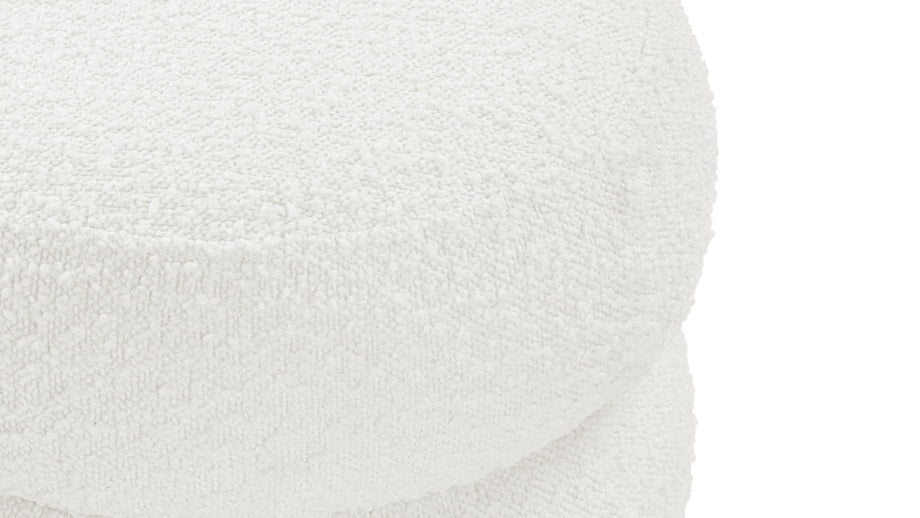 NoaNoa - Noa Ottoman, Small, Porcelain Boucle