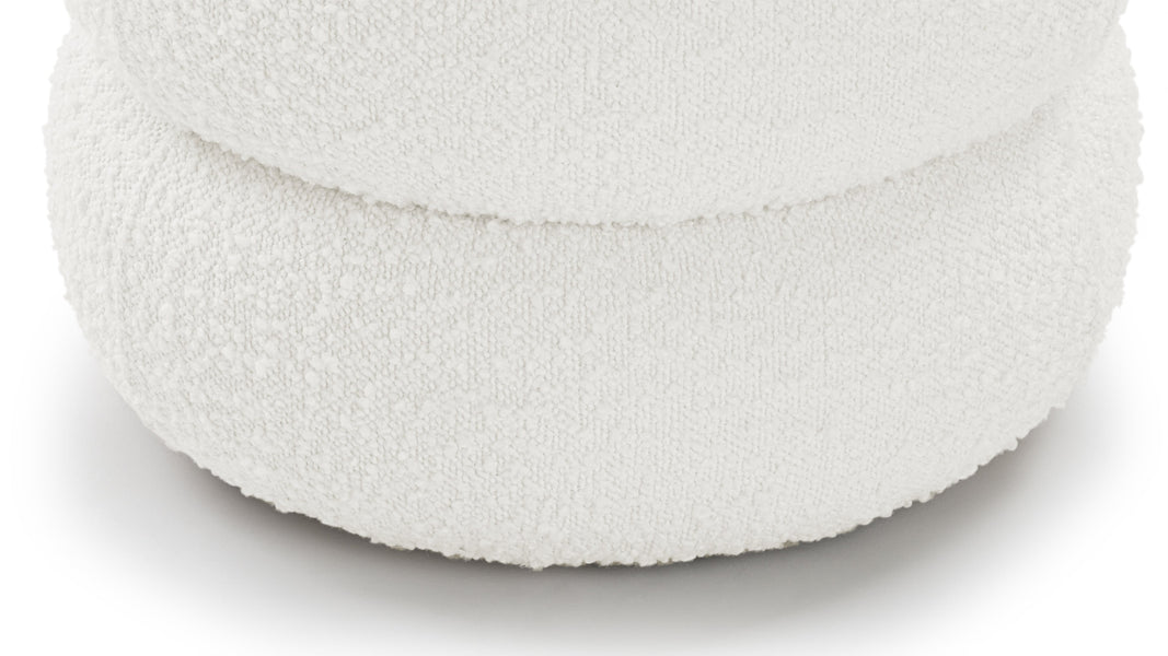 NoaNoa - Noa Ottoman, Small, Porcelain Boucle