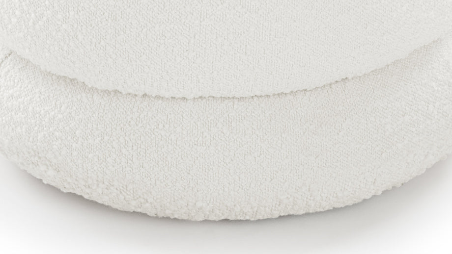 NoaNoa - Noa Ottoman, Medium, Porcelain Boucle