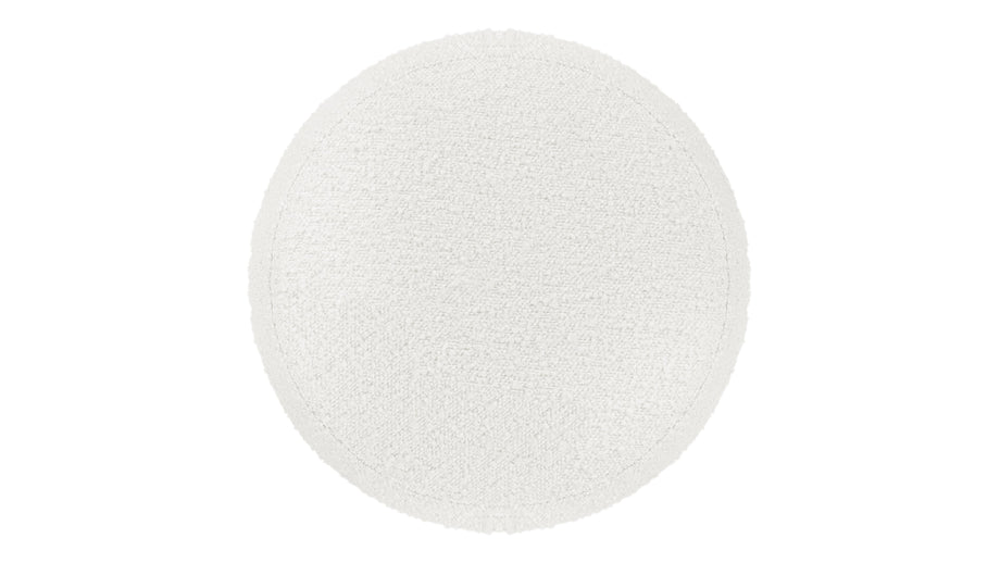NoaNoa - Noa Ottoman, Medium, Porcelain Boucle