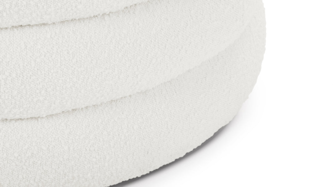 NoaNoa - Noa Ottoman, Large, Porcelain Boucle