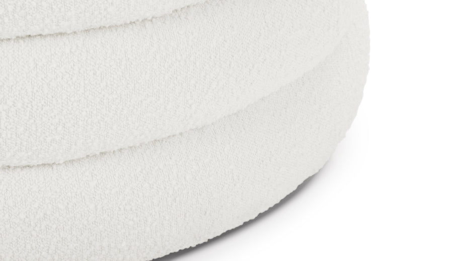 NoaNoa - Noa Ottoman, Large, Porcelain Boucle