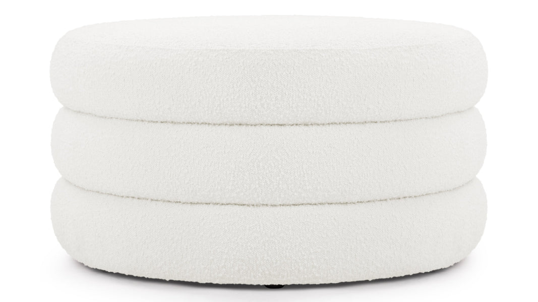 NoaNoa - Noa Ottoman, Large, Porcelain Boucle