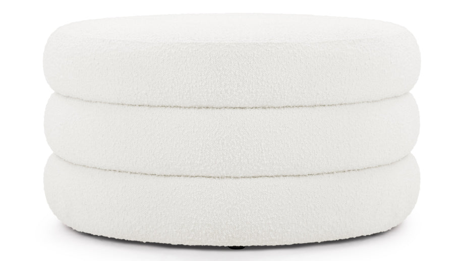 NoaNoa - Noa Ottoman, Large, Porcelain Boucle