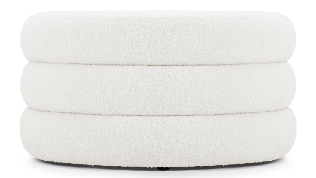 NoaNoa - Noa Ottoman, Large, Porcelain Boucle