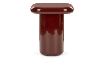 Sorrento - Sorrento - Sorrento Side Table, Burgundy Gloss - Image 1