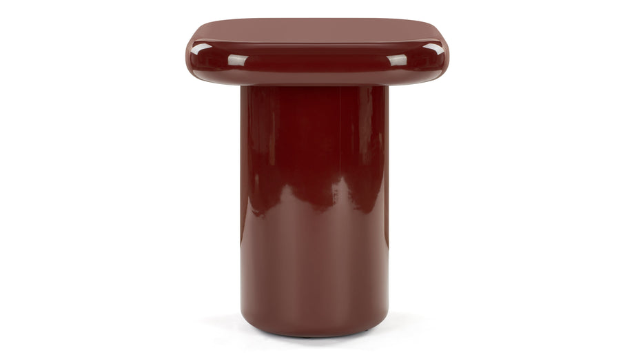 SorrentSorrento - Sorrento Side Table, Burgundy Gloss
