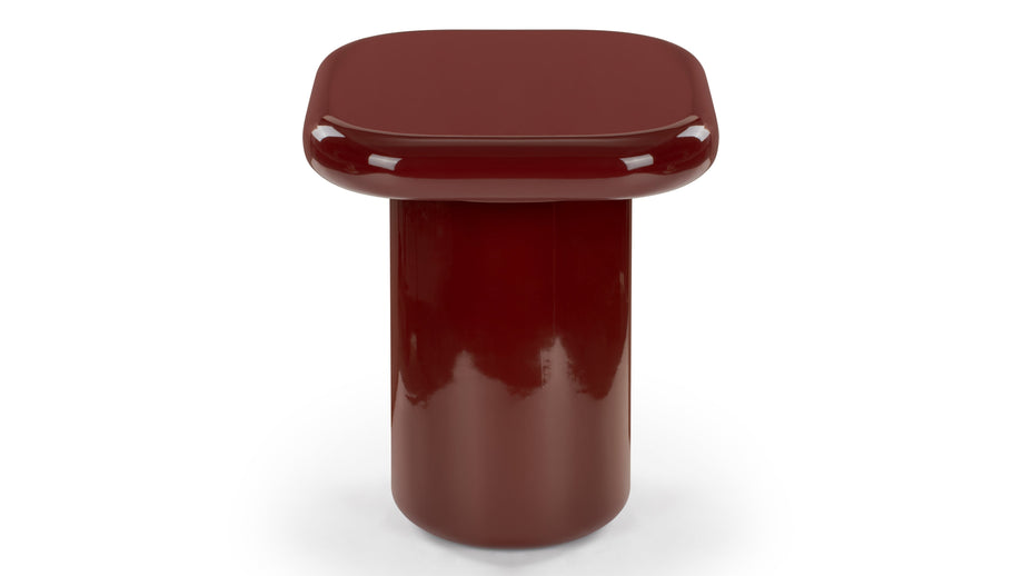 SorrentSorrento - Sorrento Side Table, Burgundy Gloss
