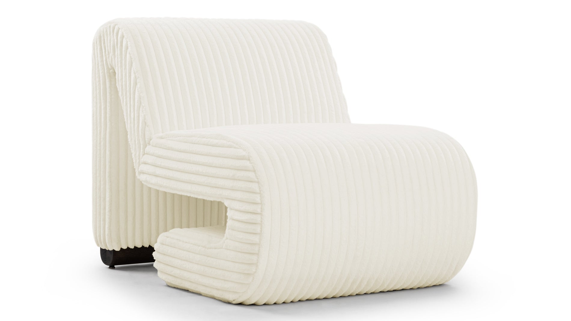 CeresCeres - Ceres Lounge Chair, White Vegan Fur