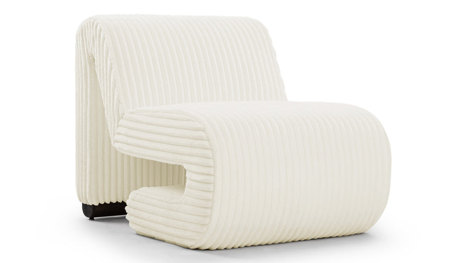 CeresCeres - Ceres Lounge Chair, White Vegan Fur