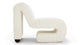 Ceres - Ceres - Ceres Lounge Chair, White Vegan Fur - Image 2