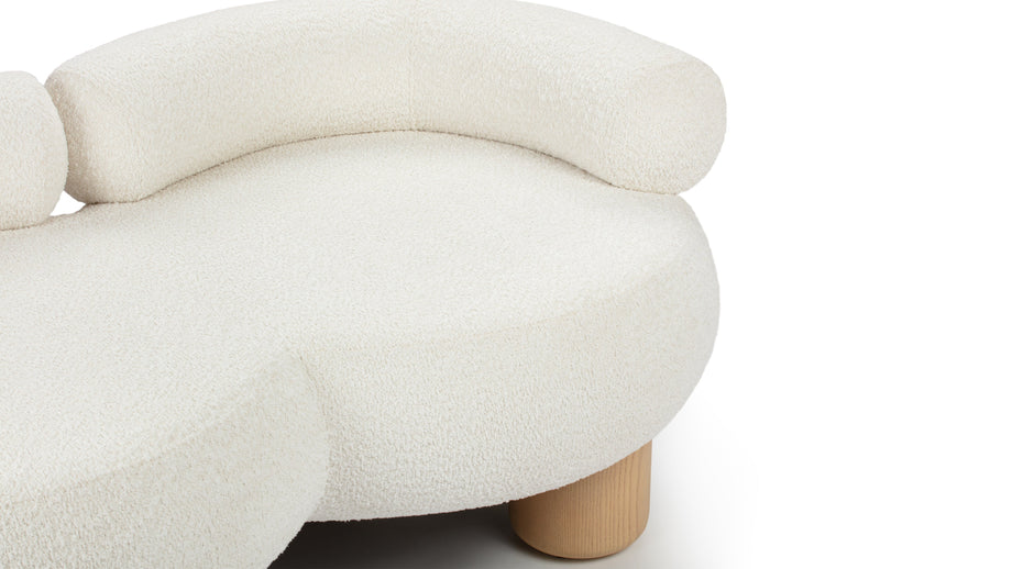 DahlDahl - Dahl Two Seater Sofa, Luxe White Boucle