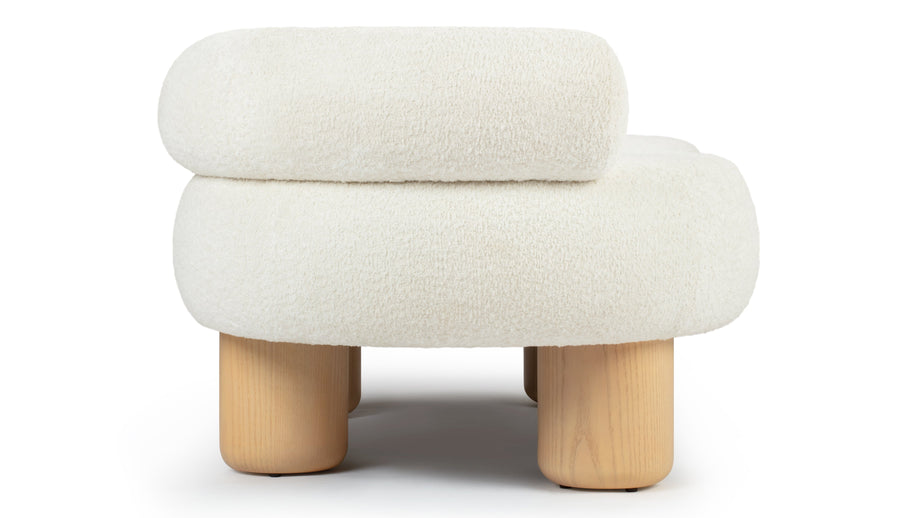 DahlDahl - Dahl Two Seater Sofa, Luxe White Boucle