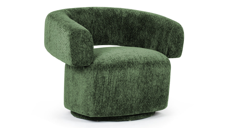 RaeRae - Rae Lounge Chair, Royal Sage Velvet