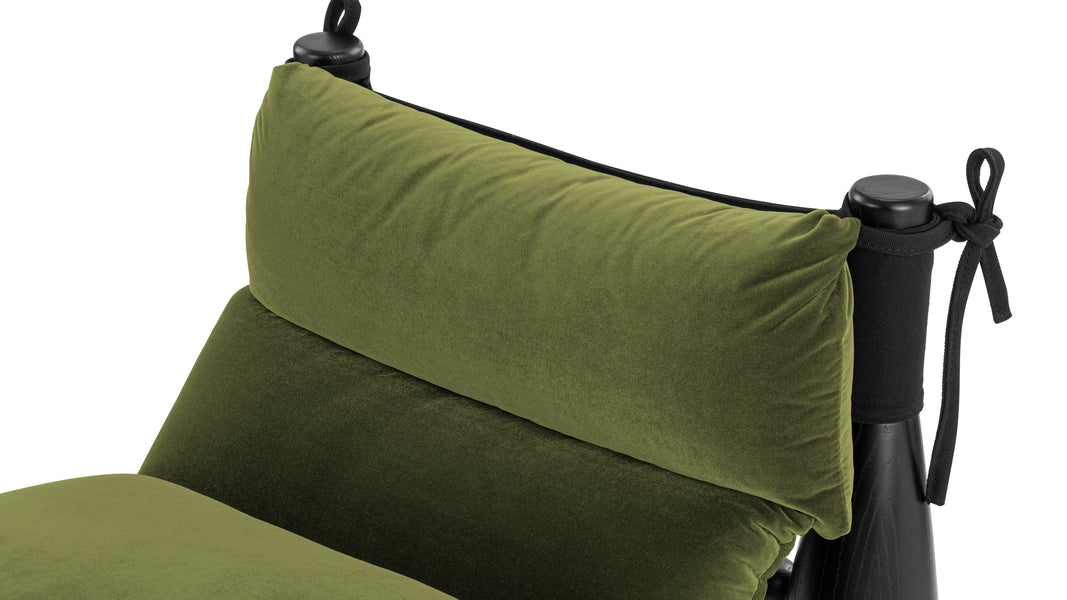 MutoMuto - Muto Lounge Chair, Deep Moss Velvet
