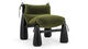 Muto - Muto - Muto Lounge Chair, Deep Moss Velvet - Image 1