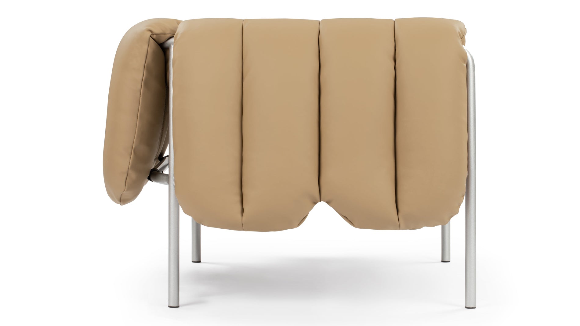 PuffyPuffy - Puffy Lounge Chair, Tuscan Tan Vegan Leather