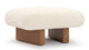 Jia - Jia - Jia Ottoman, White Vegan Sheepskin - Image 2