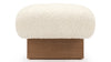 Jia - Jia - Jia Ottoman, White Vegan Sheepskin - Image 3