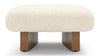 Jia - Jia - Jia Ottoman, White Vegan Sheepskin - Image 4