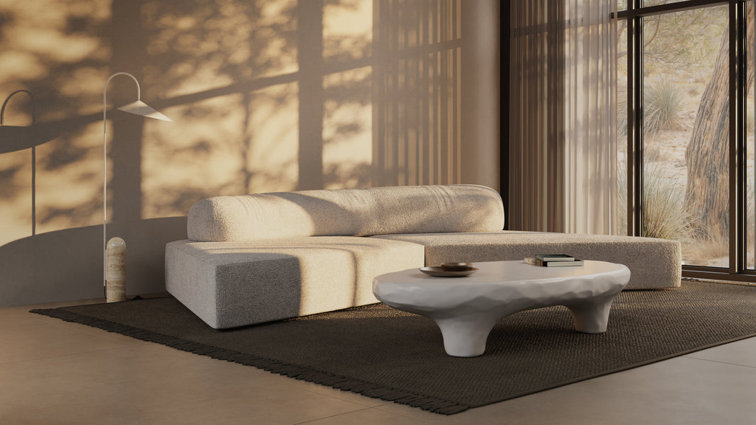 ArumArum - Arum Floor Lamp, Beige and Travertine