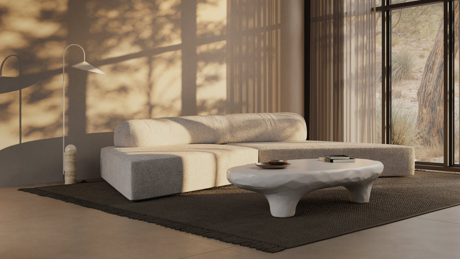 ArumArum - Arum Floor Lamp, Beige and Travertine