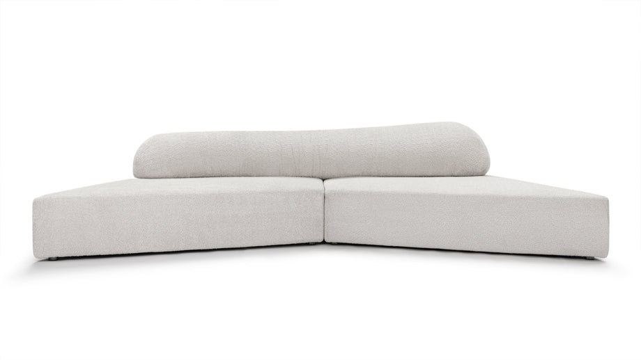 On the RocksOn the Rocks - On The Rocks Sofa, Small, Luxe Light Gray Weave