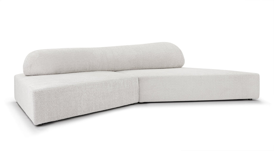 On the RocksOn the Rocks - On The Rocks Sofa, Small, Luxe Light Gray Weave