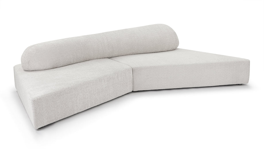 On the RocksOn the Rocks - On The Rocks Sofa, Small, Luxe Light Gray Weave