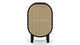 Oma - Oma - Oma Side Table, Black with Natural Rattan - Image 1