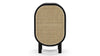 Oma - Oma - Oma Side Table, Black with Natural Rattan - Image 1