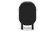 Oma - Oma - Oma Side Table, Black with Natural Rattan - Image 4