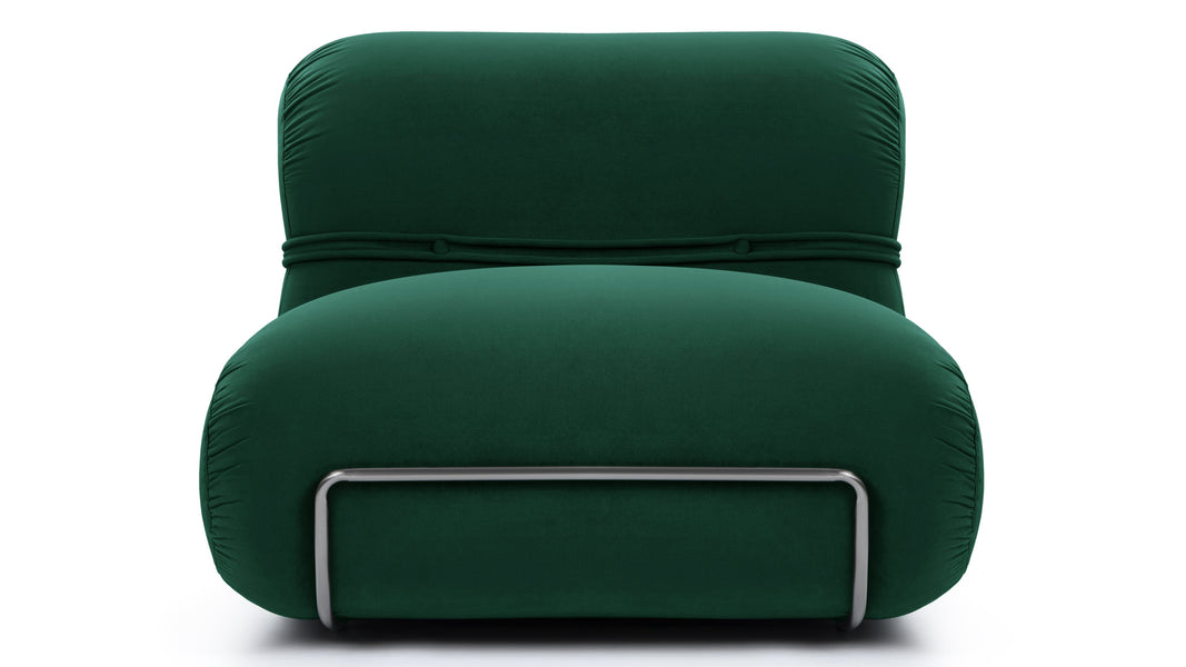 BaoBao - Bao Lounge Chair, Emerald Velvet