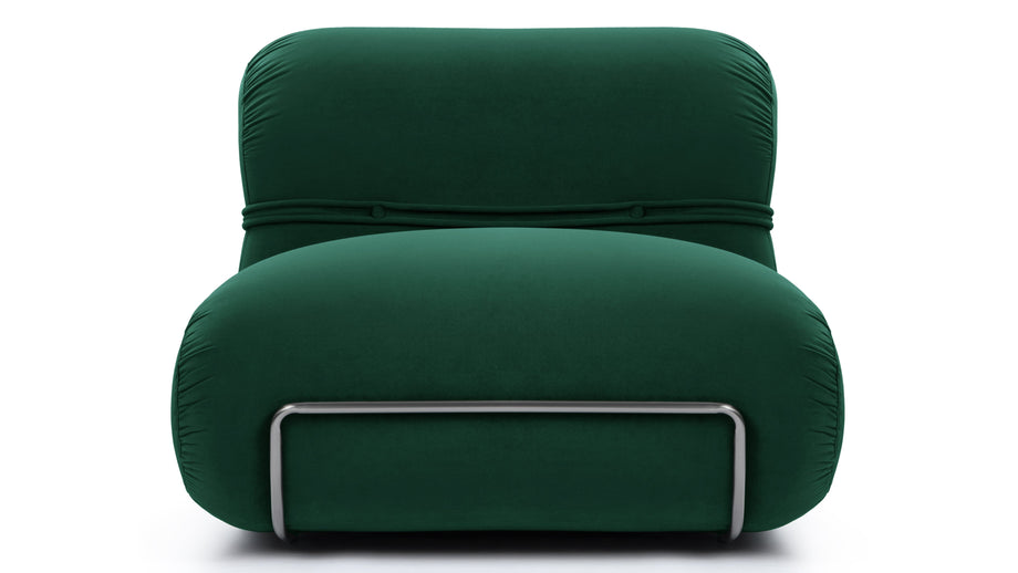 BaoBao - Bao Lounge Chair, Emerald Velvet