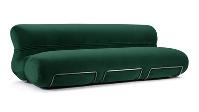 Bao - Bao - Bao Three Seater Sofa, Emerald Velvet - Image 2