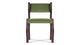 Onda - Onda - Onda Side Chair, Deep Olive Velvet and Walnut - Image 2