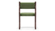 Onda - Onda - Onda Side Chair, Deep Olive Velvet and Walnut - Image 4