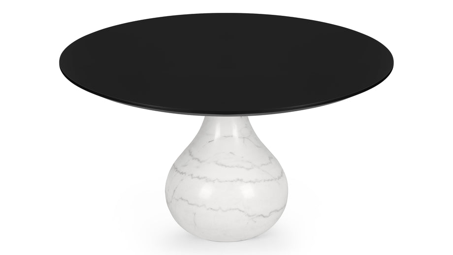 AquaAqua - Aqua Dining Table, Carrara Marble, 135cm