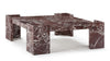 Aspen - Aspen - Aspen Coffee Table, Rosso Levanto Marble - Image 4