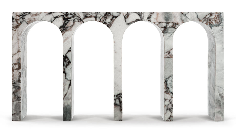 VeniceVenice - Venice Console Table, Modellato Marble
