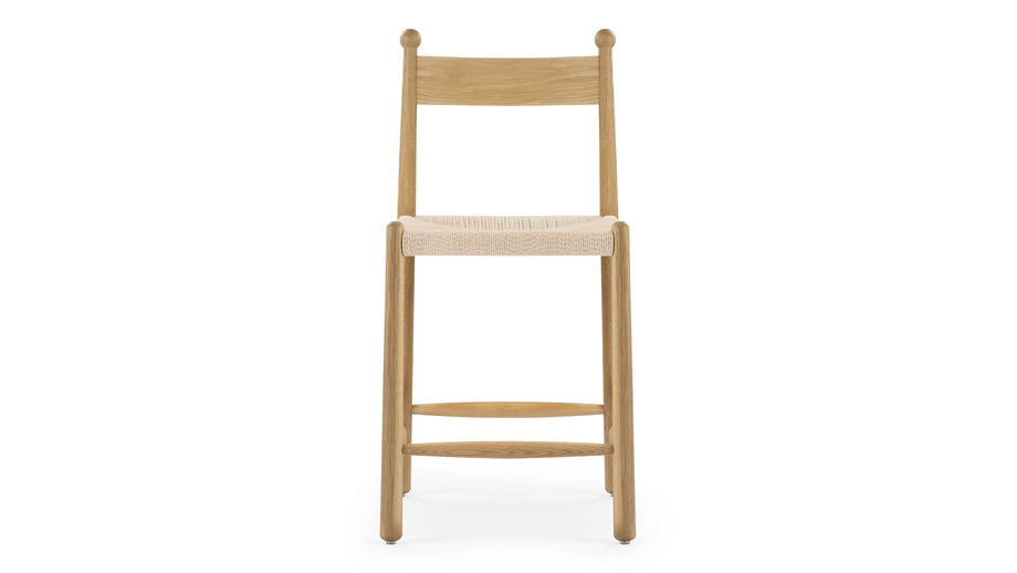 SaraSara - Sara Bar Stool, Oak, Seat Height 24in