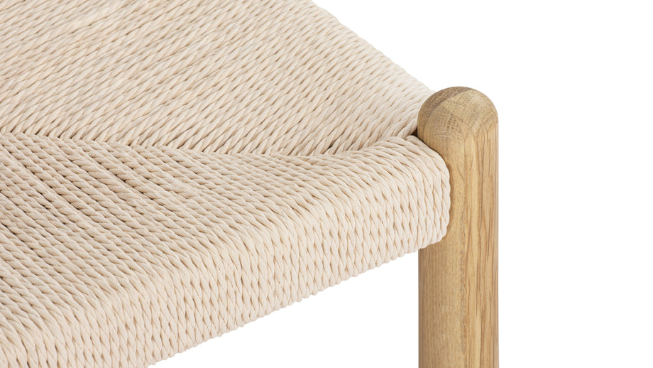 SaraSara - Sara Bar Stool, Oak, Seat Height 24in