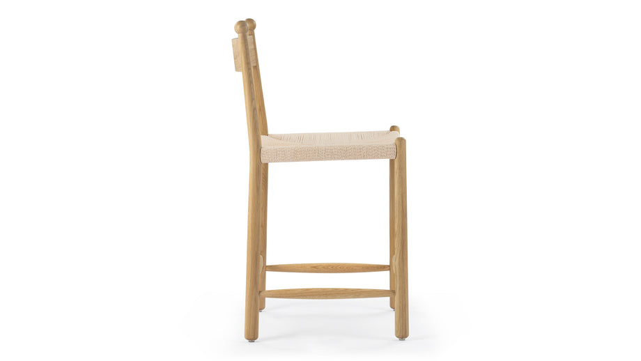 SaraSara - Sara Bar Stool, Oak, Seat Height 24in
