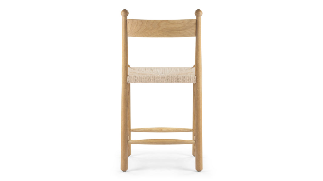 SaraSara - Sara Bar Stool, Oak, Seat Height 24in