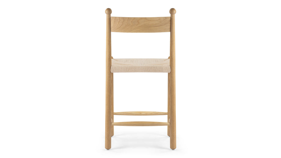 SaraSara - Sara Bar Stool, Oak, Seat Height 24in