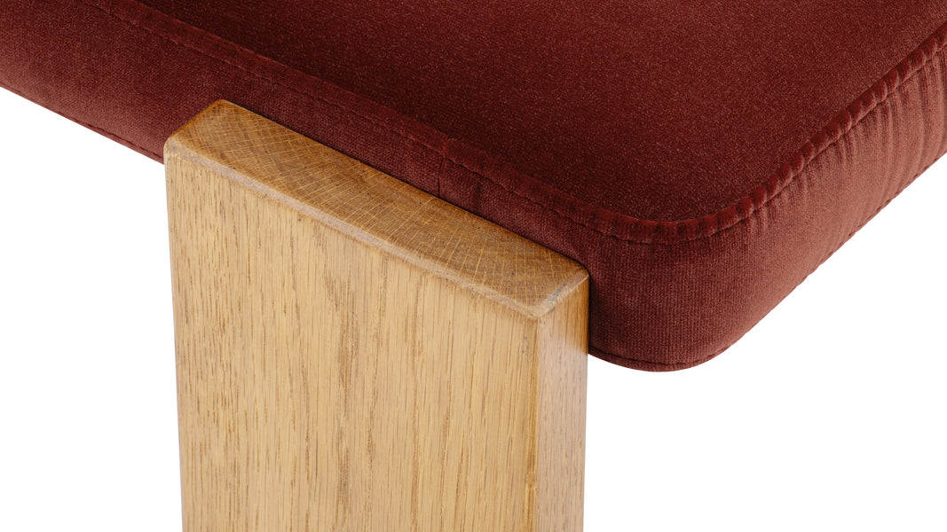 MaximMaxim - Maxim Side Chair, Garnet Velvet