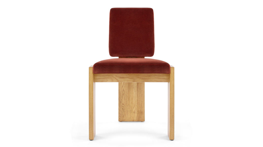 MaximMaxim - Maxim Side Chair, Garnet Velvet