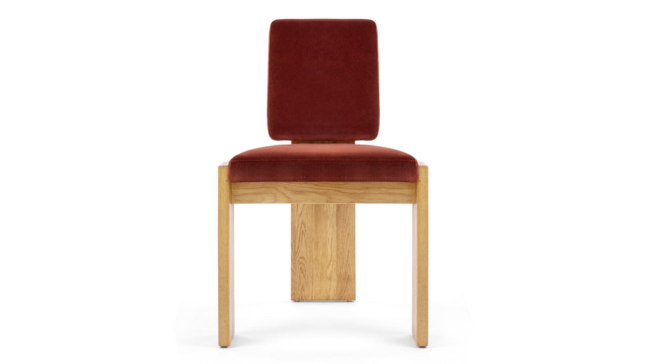 MaximMaxim - Maxim Side Chair, Garnet Velvet